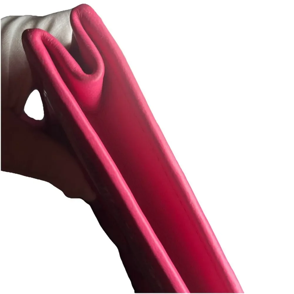 CHANEL Pink Tweed Large Logo Zip Pouch Clutch - Picture 11 of 14